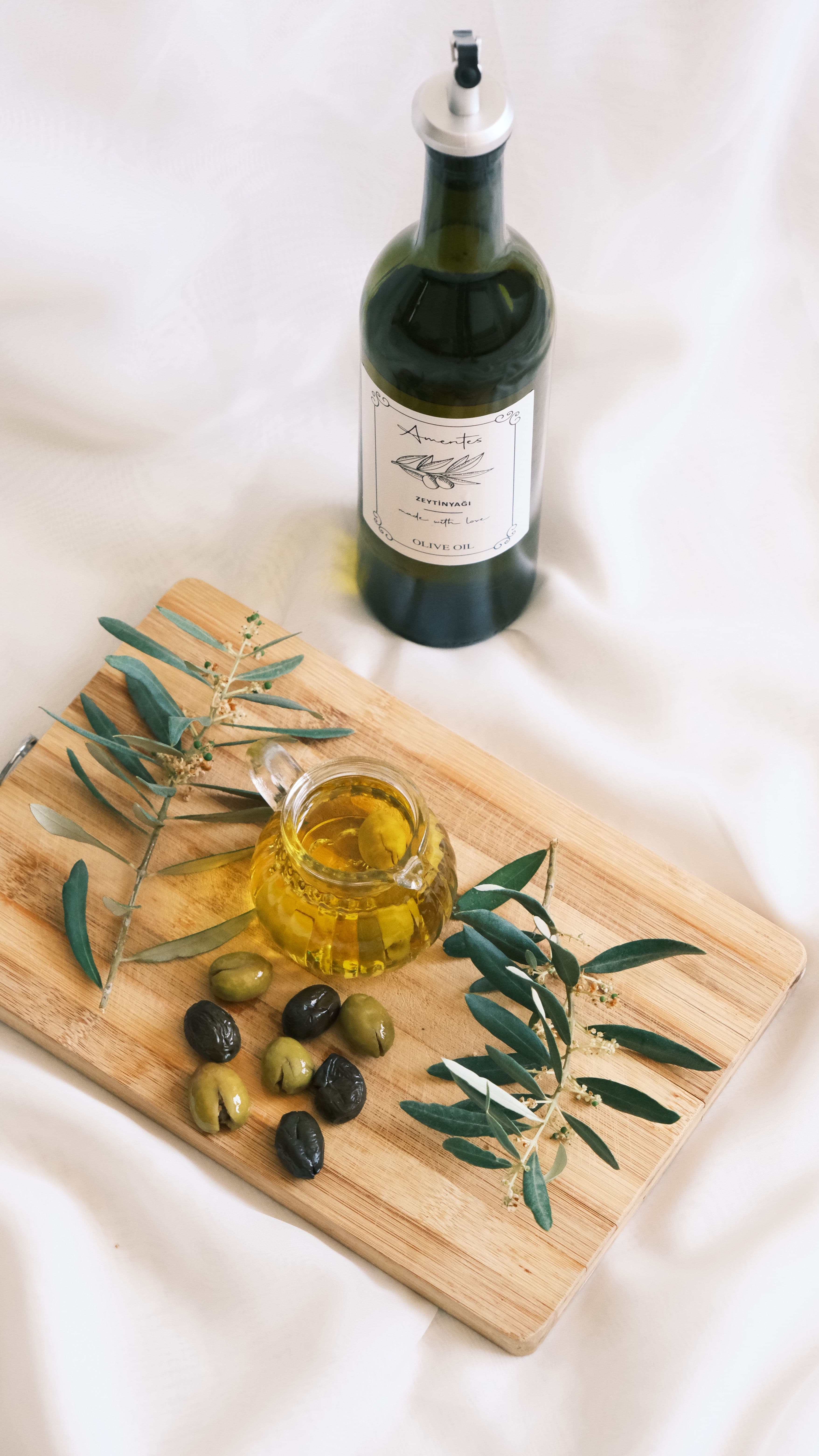 Extra virgin olive oil bottle